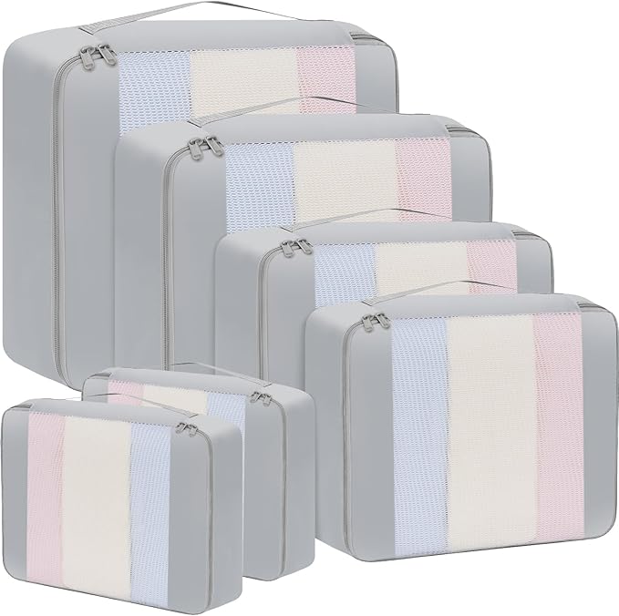 BAGAIL 6 Set/8 Set/10 Set Packing Cubes Various Sizes Packing Organizer by BAGAIL