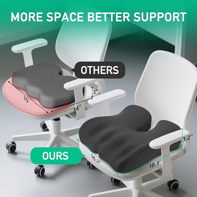 Non-Flattening Seat Cushion for Office Chairs, Gaming Chairs – Donut Pillow - Image 5