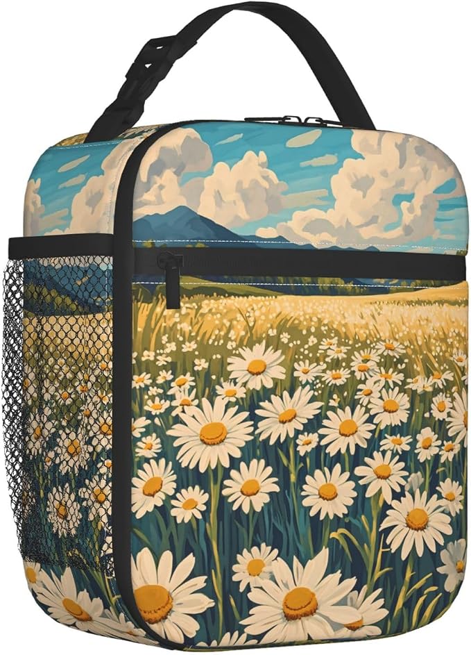 Daisy Flower Lunch Box for Kids Aldults, Nature Floral Reusable Thermal - Image 2