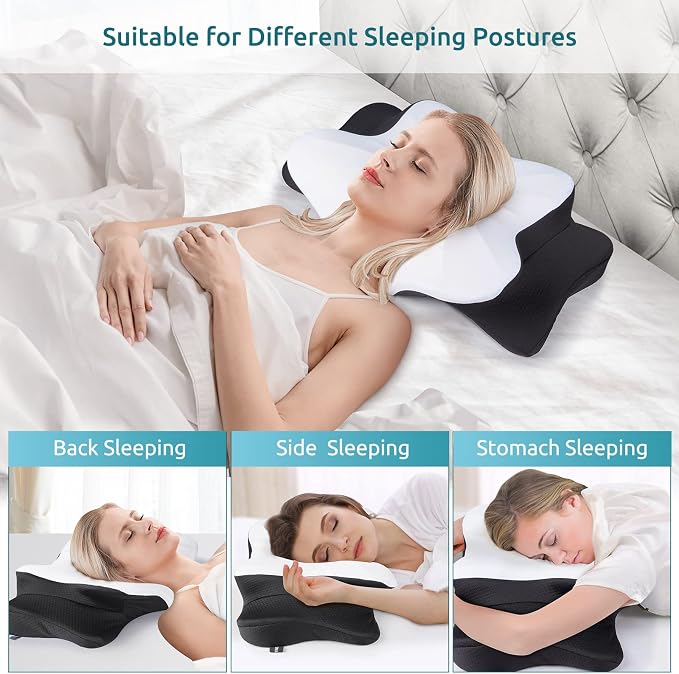 DONAMA Cervical Pillow for Neck and Shoulder, Contour Memory Foam Pillow - Image 2