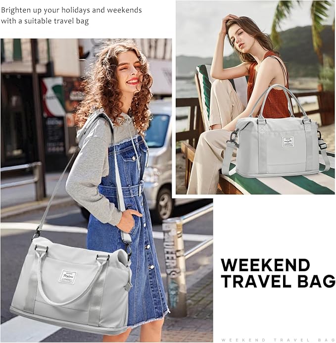Travel Duffel Bag, Sports Tote Gym Bag, Shoulder Weekender Overnight Bag - Image 2