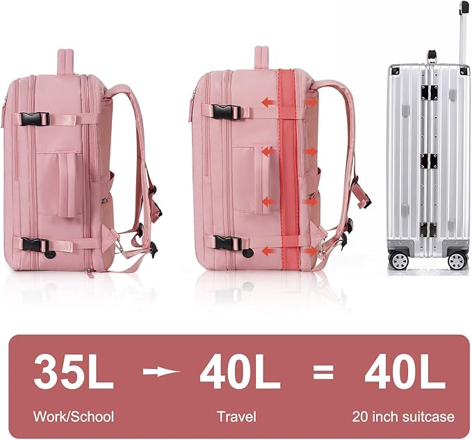Hanples Carry on Travel Backpack - Image 5