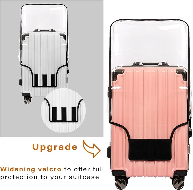 3PCS Clear PVC Suitcase Cover Protectors Transparent Luggage Covers Waterproof - Image 6