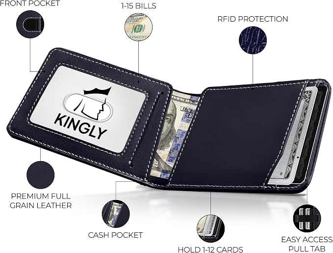 Kingly Cash Pocket Slim Wallet for Men - Image 2