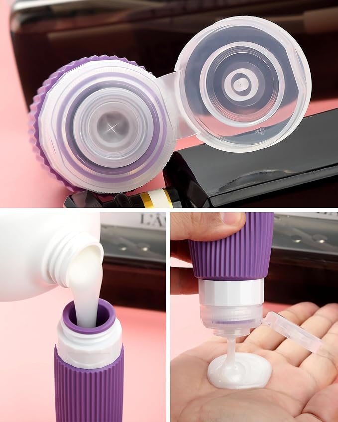 Travel Bottles for Toiletries 8 Pack, Tsa Approved Travel Size Toiletries 3 oz - Image 2