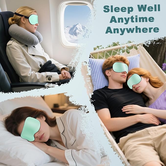 Sleep Mask, Real Natural Pure Silk Eye Masks - Image 7