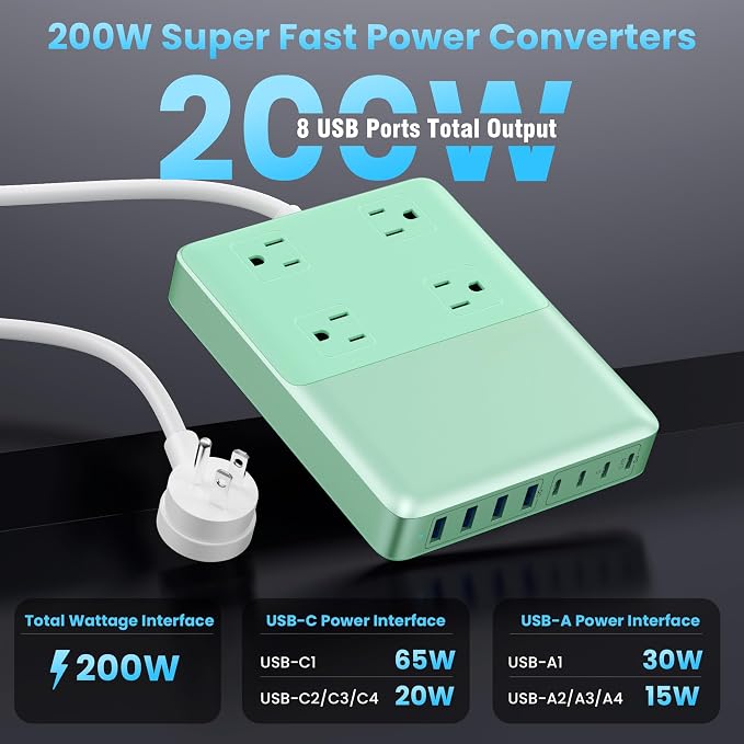12-in-1 Charging Station USB C Power Strip - Image 6