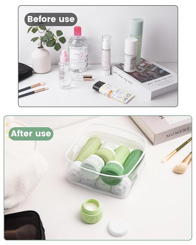 Travel Bottles for Toiletries, Travel Size Toiletries 10 Pack, Tsa Approved - Image 8