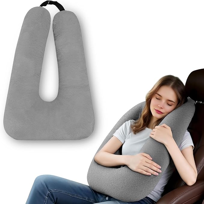 Car Pillow for Kids – Comfort Travel Pillow for Car – Soft Cotton Support by MROUEN