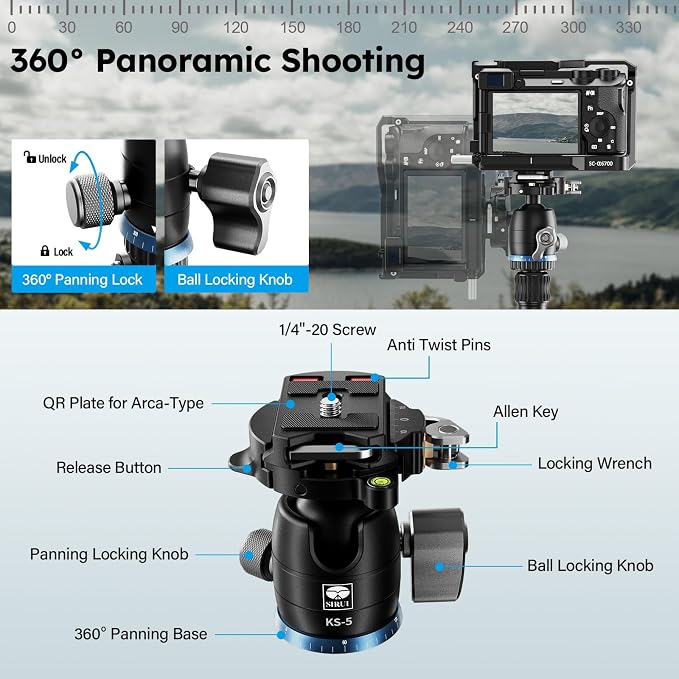 SIRUI Carbon Fiber Travel Tripod - Image 6
