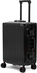 24 Inch Luggage With Spinner Wheels, Aluminum Frame Zipperless Suitcase by VentureVault