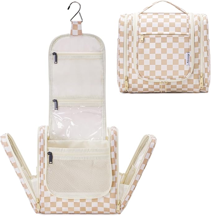Narwey Hanging Toiletry Bag for Women Travel Makeup Bag Organizer Toiletries by Narwey