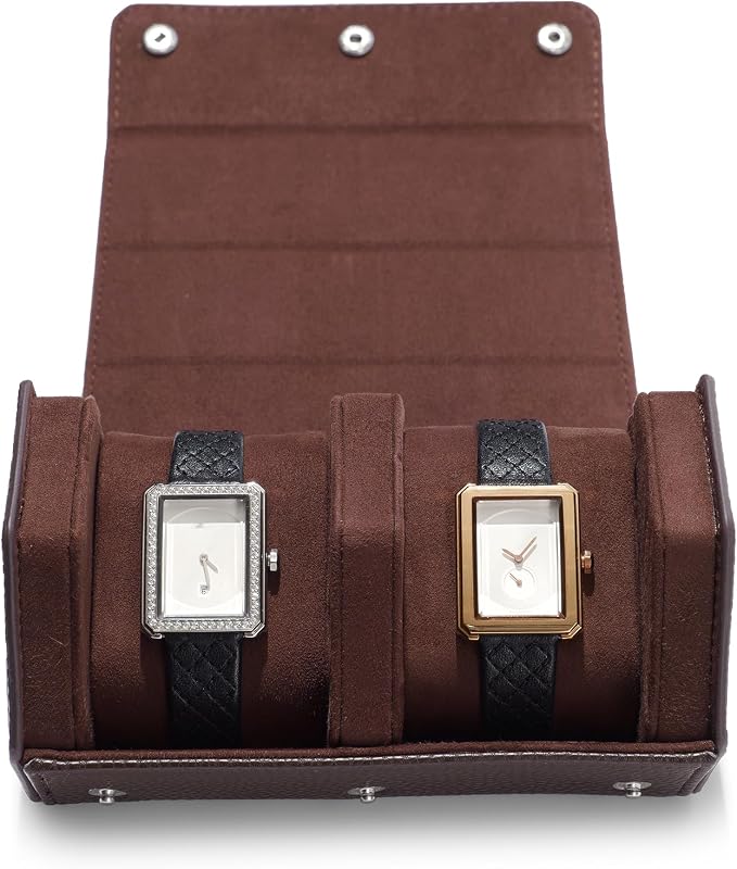 Oirlv Luxury Hexagonal Leather Watch Travel Case Watch Organizer Case - Image 2