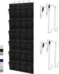 GORILLA GRIP Over the Door Shoe Organizer, 24 Large Breathable Mesh Pockets by GorillaGrip