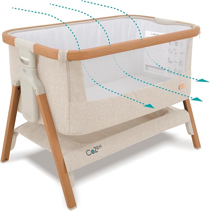 CoZee® 2-in-1 Baby Bassinet & Bedside Sleeper by TuttiBambini
