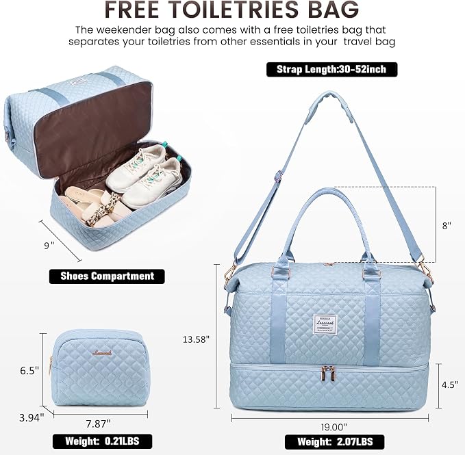 LOVEVOOK Travel Duffle Bag, Weekender Bags - Image 4