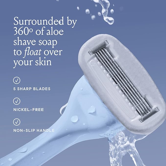 Billie Women's Razor Kit with 5 Blades + Dermaplane Starter Kit with 3 Refill - Image 4