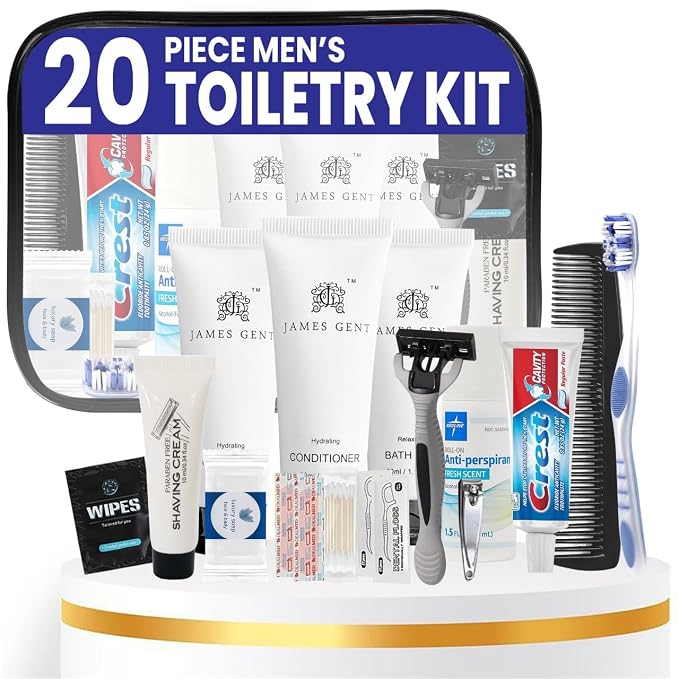Trektote Travel Toiletry Kit for Men and Women – 20 Piece Set of Travel Size by Trektote