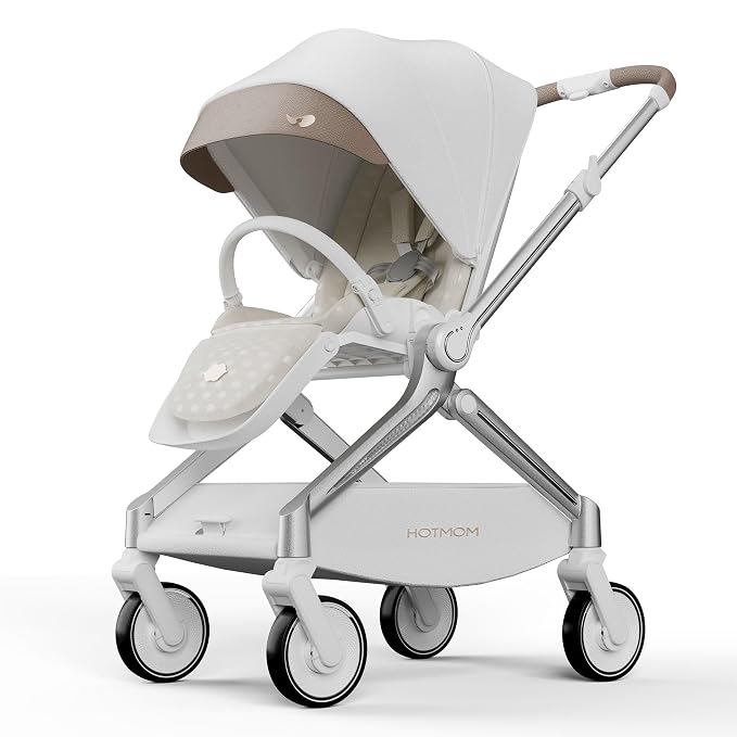 Hot Mom Baby Lightweight Stroller, Intelligent Seat Reversing，Double Brake and - Image 2