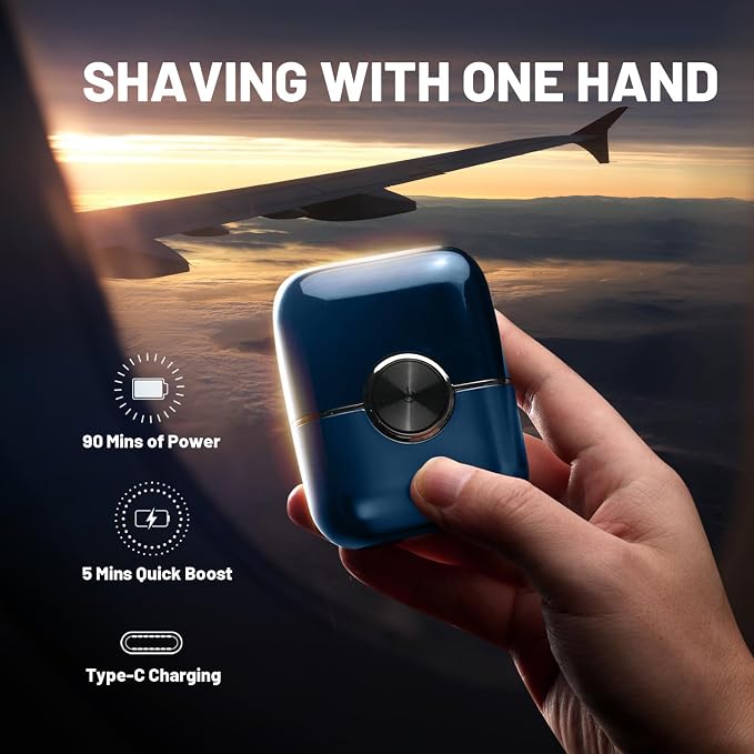 Electric Foil Shavers for Men: Upgraded Mini Electric Razor for Beard - Image 7