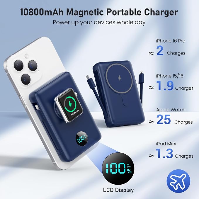 Magnetic Portable Charger for iPhone - Image 2
