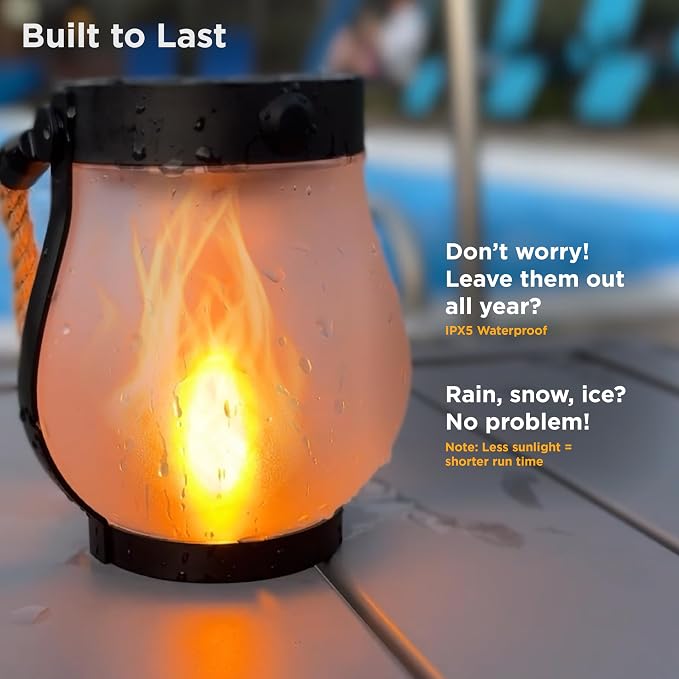 Schoolhouse Solar Lanterns Outdoor Waterproof - Image 6