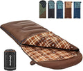 KingCamp Sleeping Bag for Adults, Cold Weather & Warm XL Big and Tall Flannel by KingCamp