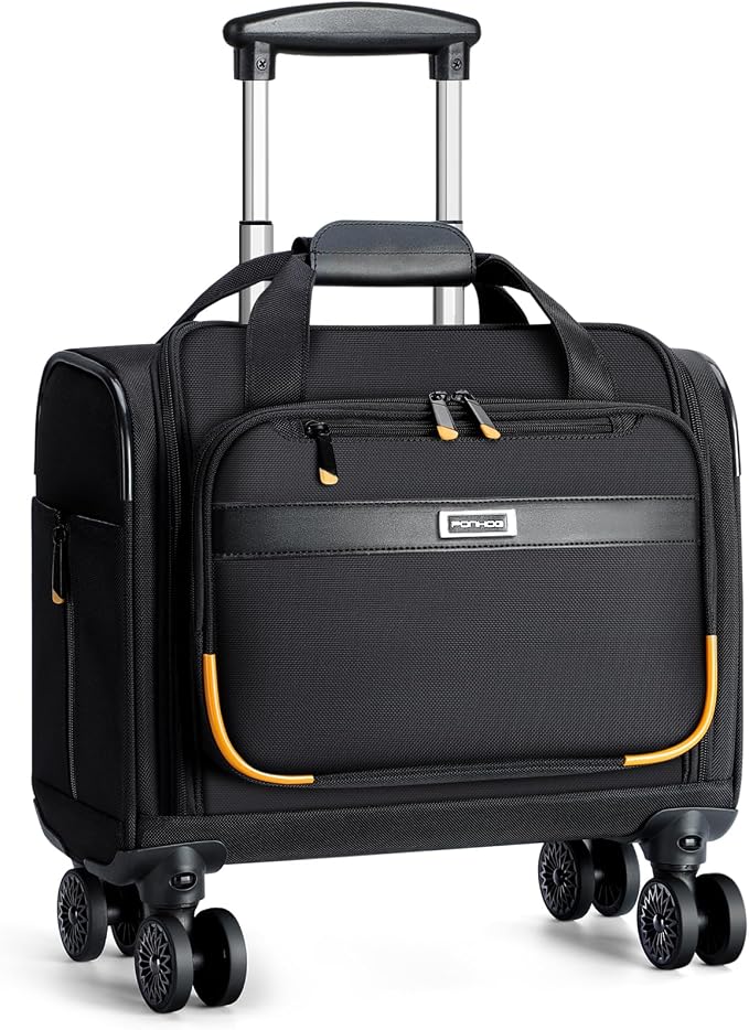 Rolling Laptop Bag, Rolling Briefcase by Ponhog