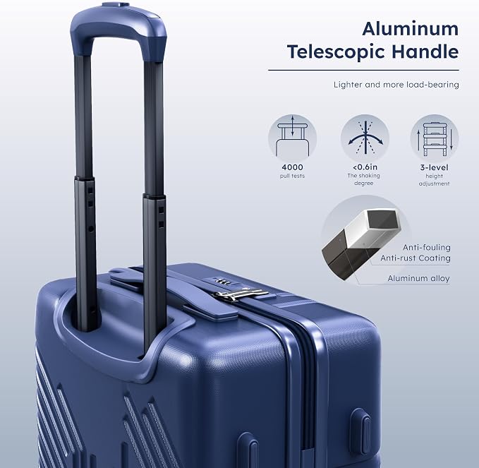 ALPHA CAMP 20-inch Carry On Luggage Airline Approved - Image 7