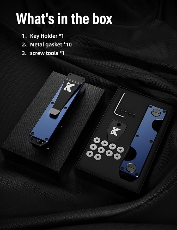 Key Organizer Key Holder Compact Key Case Minimalist Metal Key Chain Key Holder - Image 7