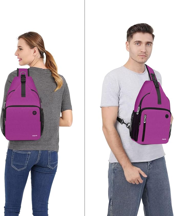 MOSISO Sling Backpack Bag, Crossbody Shoulder Bag Travel Hiking Daypack Chest - Image 7