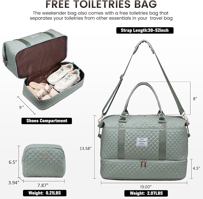 LOVEVOOK Travel Duffle Bag, Weekender Bags - Image 2