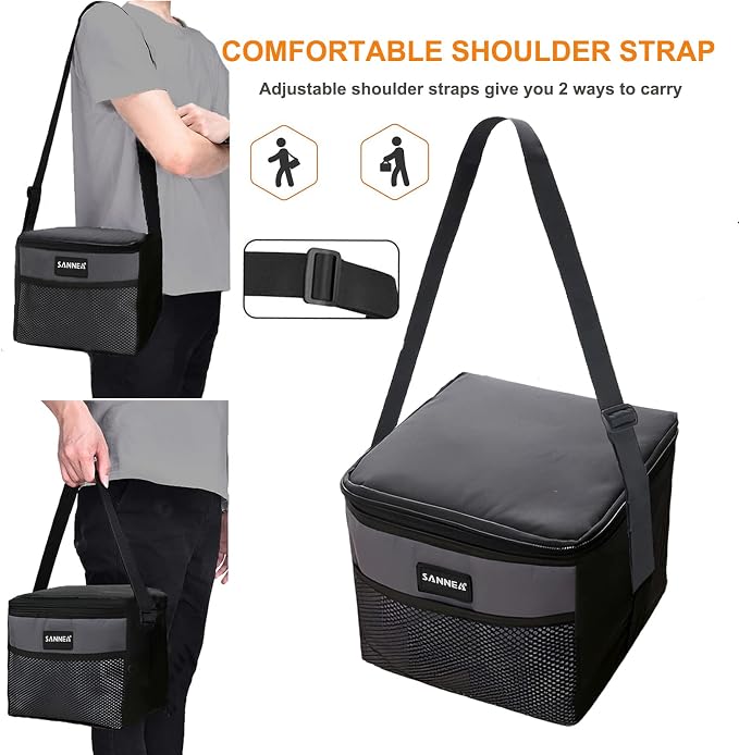 6 Can/5L Lunch Bag for Women Men Portable Lunch Box Small Cooler Bag Soft - Image 5