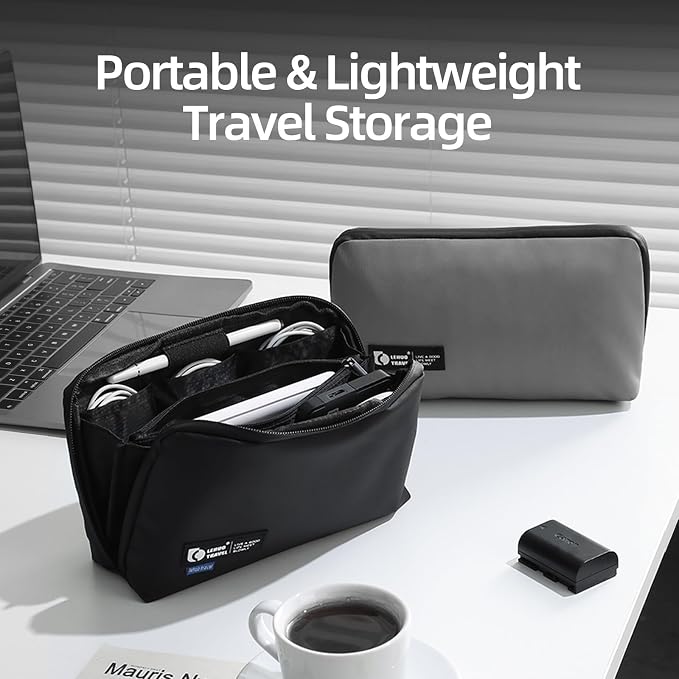 RIGHT AWAY Travel Tech Pouch，Waterproof Cord Case，Electronics Organizer Travel - Image 6