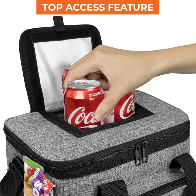 OPUX Soft Cooler Bag, Insulated Collapsible Lunch Cooler Bag - Image 3