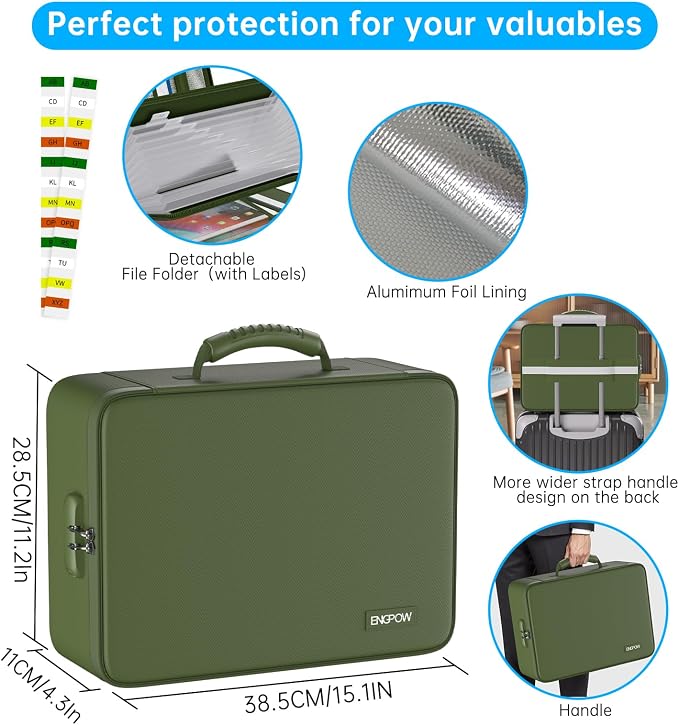 ENGPOW 5200℉ Fireproof File Organizer Bag - Image 8
