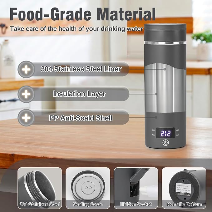 Travel Electric Kettle Portable Mini Kettle, Small Hot Water Boiler - Image 6