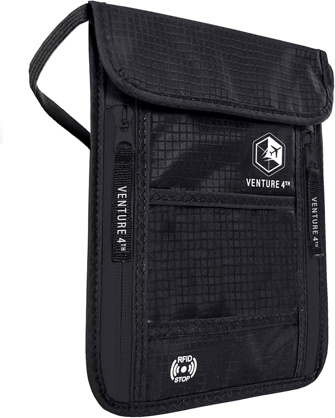 VENTURE 4TH Passport Holder Neck Wallet by VENTURE4TH
