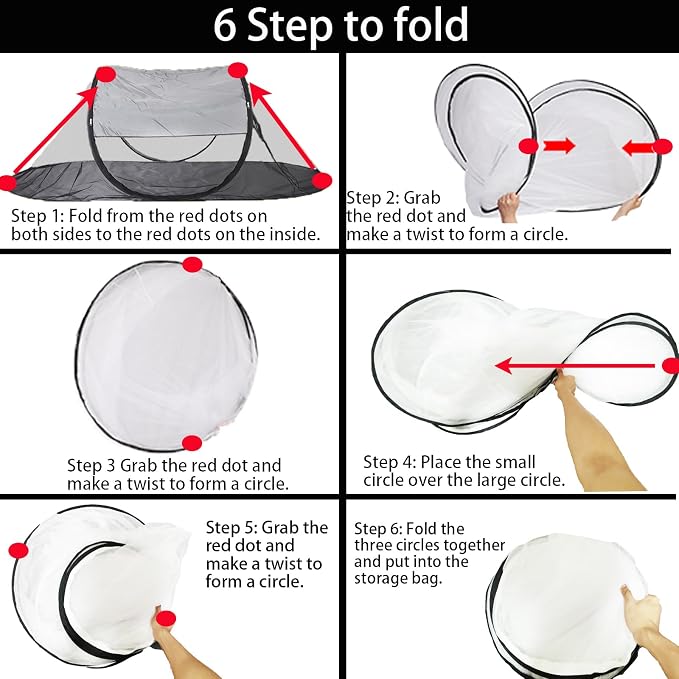 CMINGJ Large Pop Up Mosquito Tent, Portable Foldable Mosquito Net - Image 7