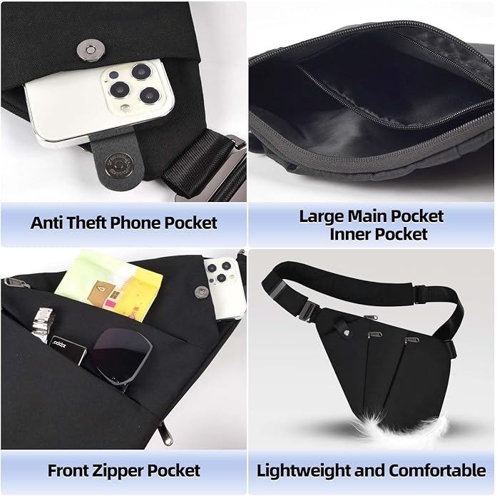 Anti Theft Crossbody Bag, Anti Theft Travel Bag - Image 6