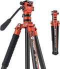 Fotopro Carbon Fiber Tripod 2.3lbs Ultralight 62 Inch Portable Travel Video by Fotopro