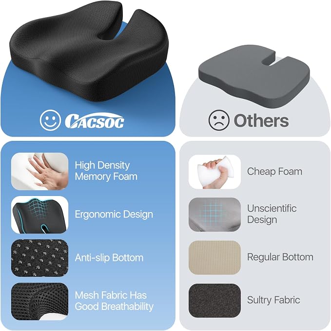 Seat Cushion, Extra Large Memory Foam Cushion - Image 6