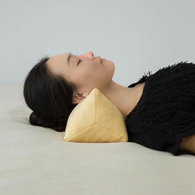 Buckwheat Neck Support Pillow Cervical Neck Cylinder Bolster Pillow Neck Pain - Image 3