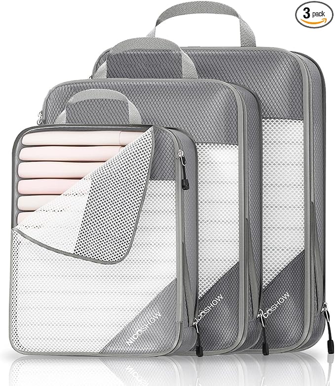 3 Set Compression Packing Cubes by NICOSHOW