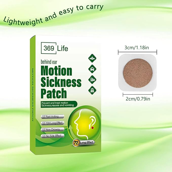 Motion Sickness Patches for Car and Boat Rides, Cruise and Airplane & Other - Image 5