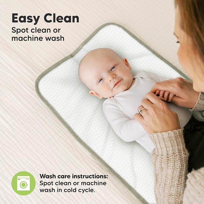 KeaBabies Portable Diaper Changing Pad, Easy Wipe Clean - Image 7