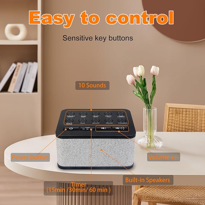 LUXSWAY White Noise Machine, Sleep Sound Machine - Image 6
