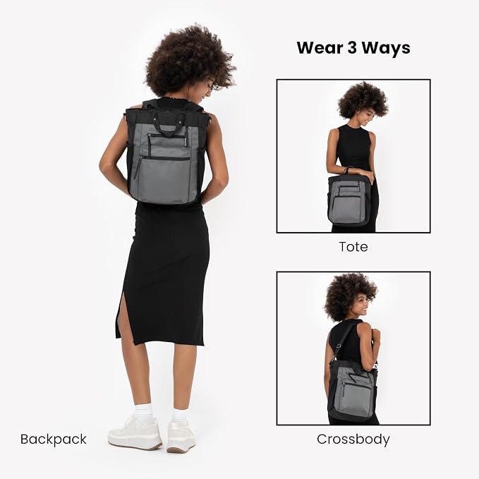Sherpani Soleil, Anti Theft Convertible Backpack, 3 in 1 Tote Bag, Cross Body - Image 4