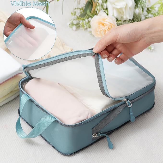 BAGAIL 6 Set Ultralight Compression Packing Cubes Packing Organizer - Image 6
