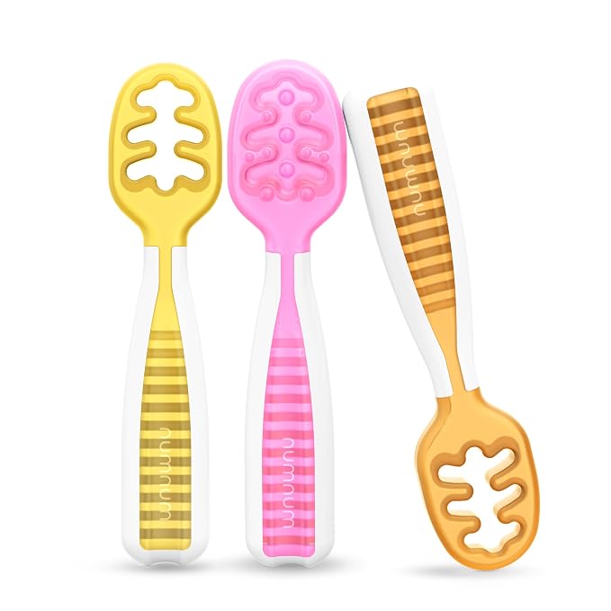 NumNum Baby Spoons Set, Baby Essentials Pre-Spoon GOOtensils by NumNum